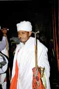 Mnich bhem Timkatu. Lalibela. Sever,  Etiopie.