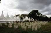 Pohled na Mandalajsk vrch (Mandalay hill). Myanmar (Barma).