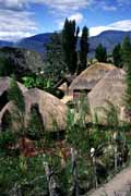 Tradin vesnice Dani. Jin st Baliemskho dol. Papua,  Indonsie.